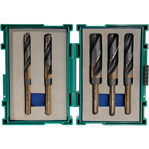 Image for 5 Pc. M35 Cobalt Silver & Deming Drill Bit Set