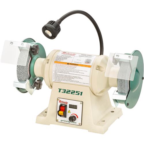 Image for Grizzly T32251 - 6" Variable-Speed Bench Grinder