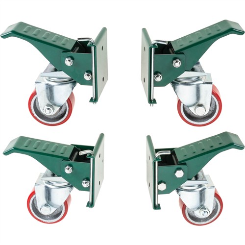 Grizzly T32334 - 400 Lb. Capacity Workbench Caster Set, 4-Pc
