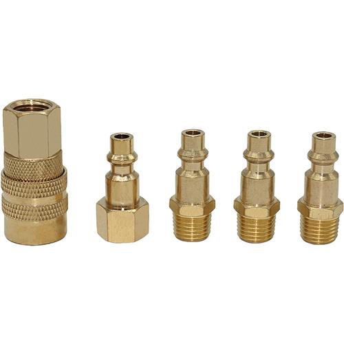 Image for GRIP T32615 - 5 Pc Brass Quick Coupler Set