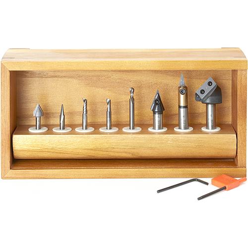 Image for Amana T32930 - 8 Pc. 1/4" & 1/2"  Signmaking Starter CNC Router Bit Collection