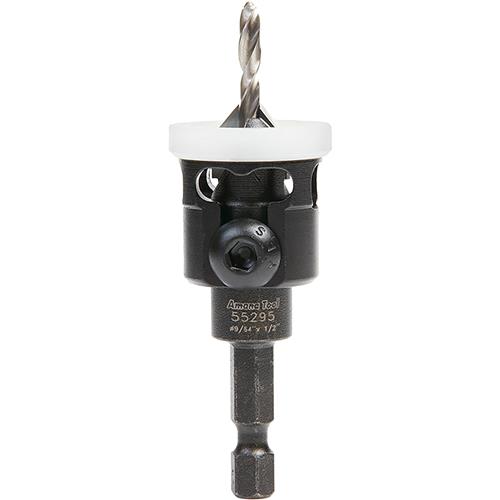 Image for Amana T32934 - #6 x 1/2" Carbide Tipped Countersink w/ Low Friction Depth Stop Quick Release Hex Shank