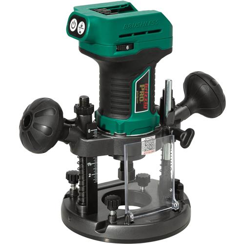 Image for Grizzly PRO T33304 - 20V 1/4" Plunge Router - Tool Only