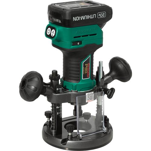 Image for Grizzly PRO T33304X - 20V 1/4" Plunge Router with Li-Ion Battery (Charger Not Included)