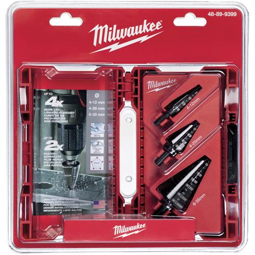 Milwaukee T33418 - Step Drill Bit Set Metric - 3 pc. - Grizzly