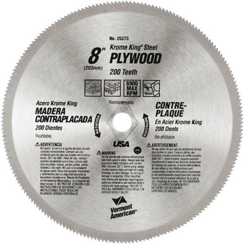 Image for Safety Speed T33641 - 8" 200T Saw Blade for Panel Saws