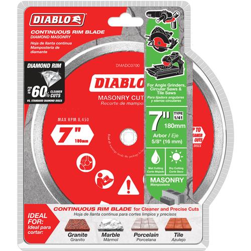 Image for Diablo T33806 - 7" Diamond Wet Saw Blade