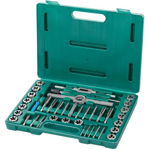 Image for Grizzly Precision T34073 - 39-Pc. SAE M2 HSS Tap & Die Set