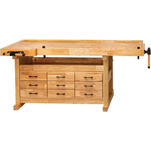 Image for Grizzly T34091 - 80" 9-Drawer Euro-Style Butcher Block Workbench
