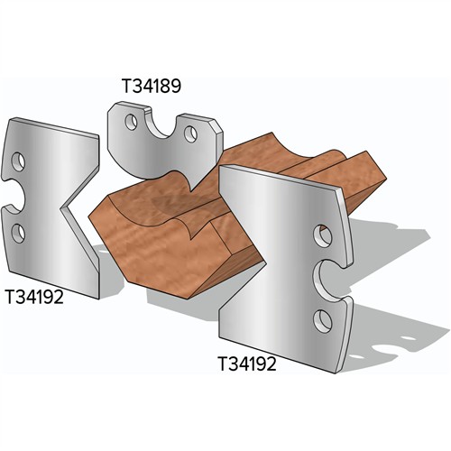 Image for Grizzly T34192 - Crown Moulding Side Knives for T34189 & T34190, 2-Pk.