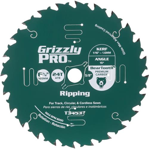 Image for 6-1/2" x 5/8" 24T ATB Thin Kerf Ripping Saw Blade
