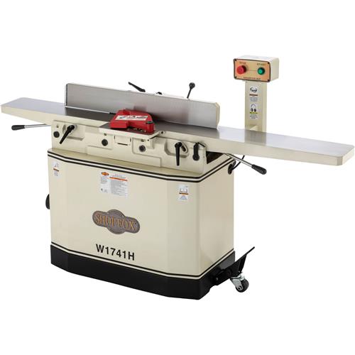 Image for Shop Fox W1741H - 8" Jointer with Adjustable Beds and Helical Cutterhead