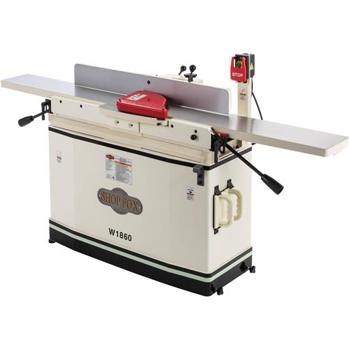 Image for Shop Fox W1860 - 8" x 76" Parallelogram Jointer w/ Helical Cutterhead & Mobile Base